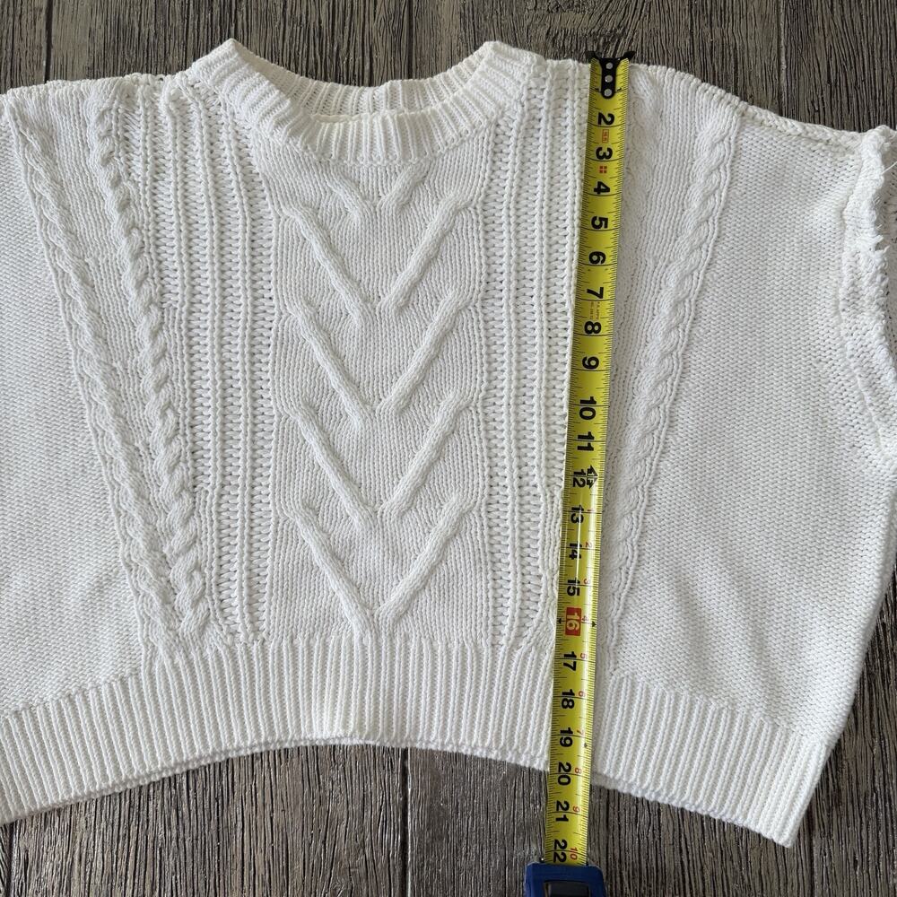 Pistola Revolve Pullover Cable Knit Oversized Sweater Vest Size XL - Picture 3 of 6
